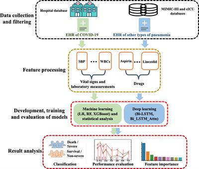 Statistical Analysis and Machine Learning Prediction of Disease Outcomes for COVID-19 and Pneumonia Patients